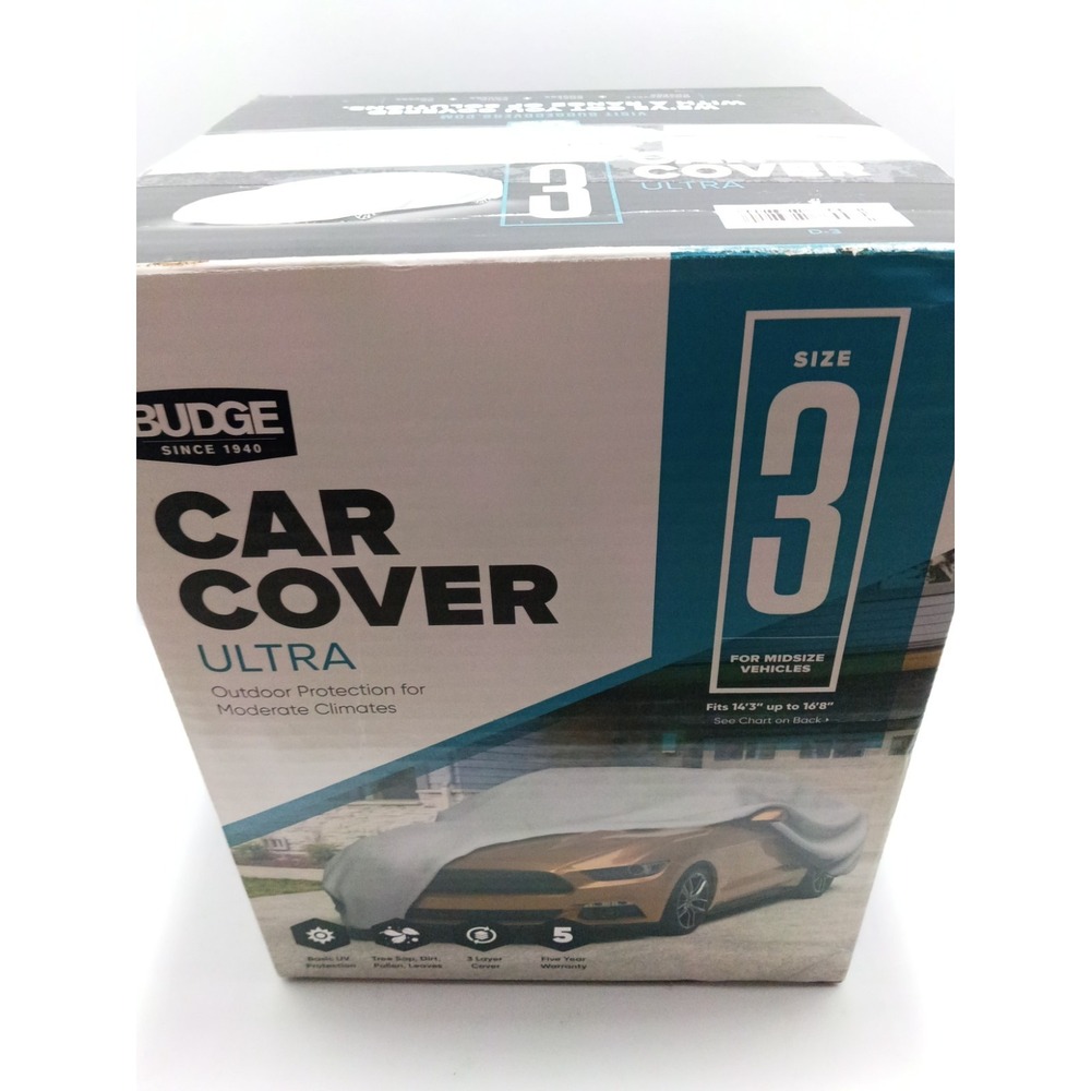 Budge Car Cover Ultra Size 5 for Full Size Vehicles 19' 1" up to 22' 0" NOB
